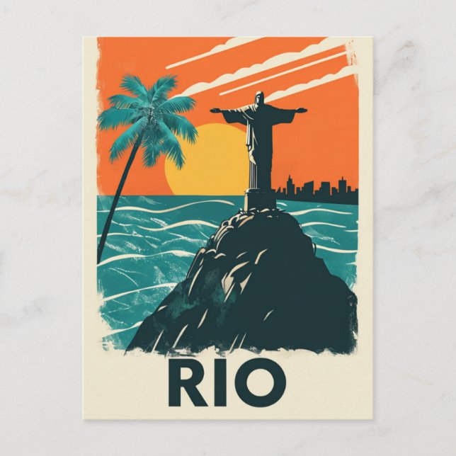 Rio de Janeiro Brazil Christ the Redeemer postcard (Front)