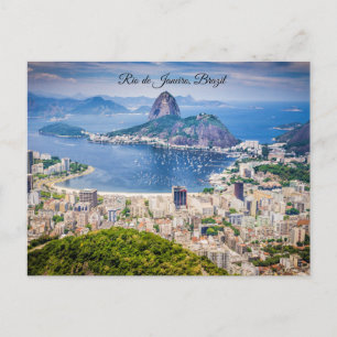 Rio de Janeiro, Brazil cityscape Postcard