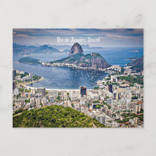 Rio de Janeiro, Brazil cityscape Postcard