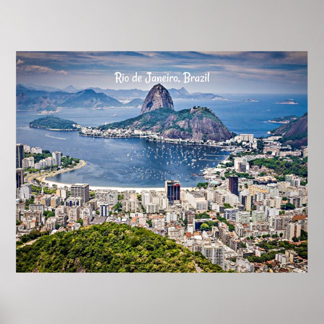 Rio de Janeiro, Brazil cityscape Poster (Front)
