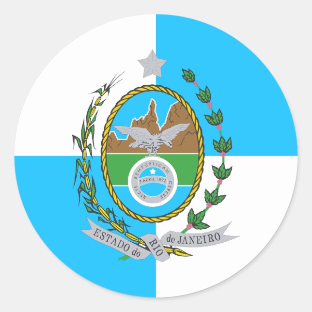 Rio de Janeiro, Brazil Classic Round Sticker (Front)