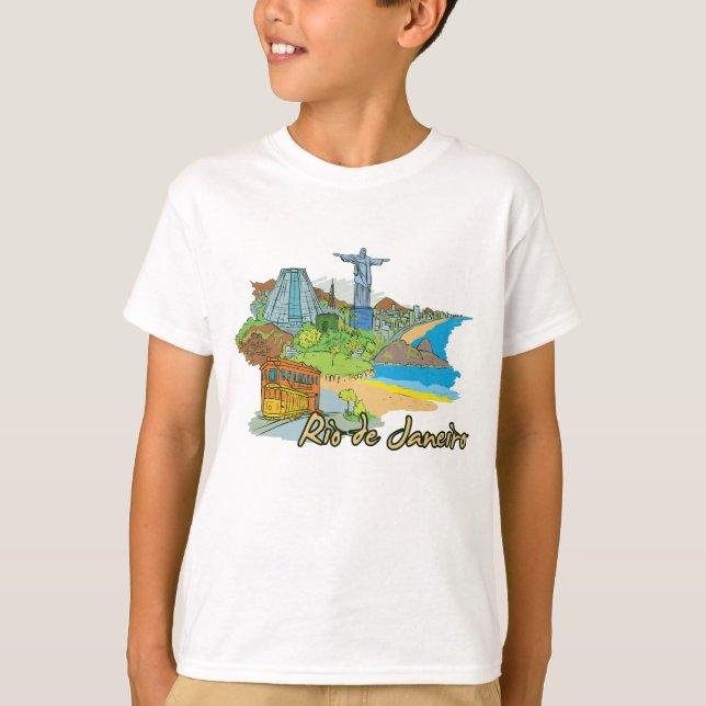 Rio de Janeiro, Brazil Famous City T-Shirt (Front)