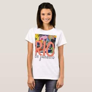 Rio de Janeiro Brazil Graffiti Mural Shirt, w 2 T-Shirt