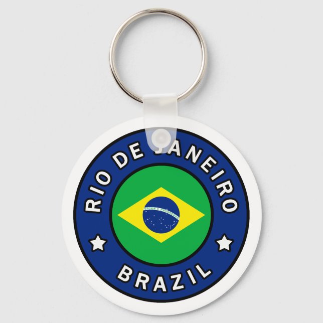 Rio de Janeiro Brazil Key Ring (Front)