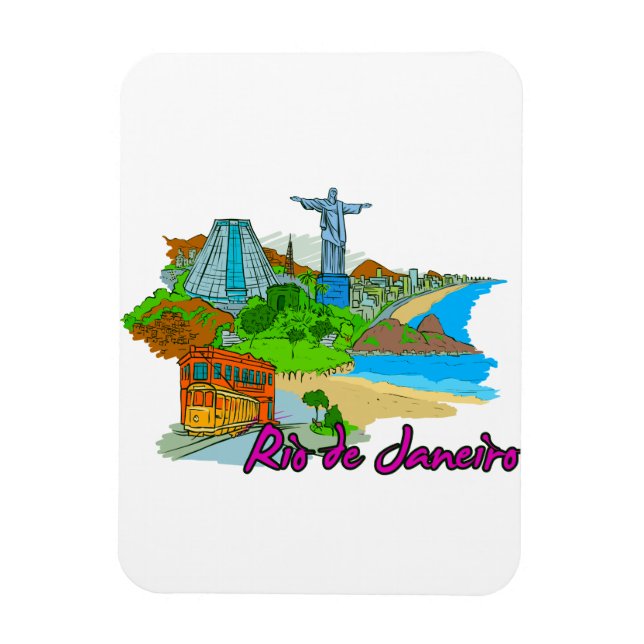 Rio De Janeiro - Brazil Magnet (Vertical)