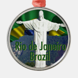 Rio de Janeiro Brazil Metal Tree Decoration