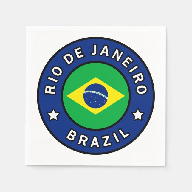 Rio de Janeiro Brazil Napkin (Front)