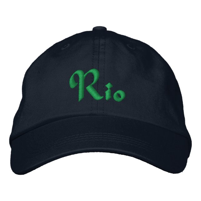 Rio De Janeiro, Brazil Personalised Adjustable Hat (Front)