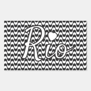 Rio De Janeiro Brazil Rectangular Sticker