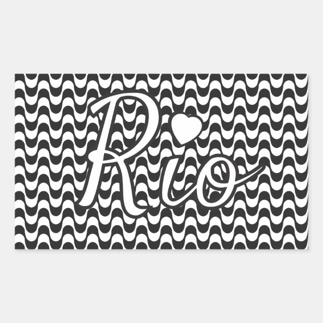 Rio de Janeiro Brazil Rectangular Sticker (Front)