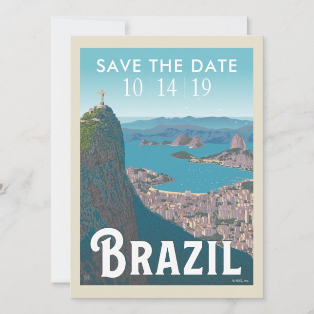 Rio De Janeiro, Brazil | Save the Date (Front)