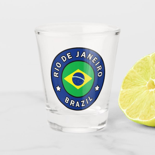 Rio de Janeiro Brazil Shot Glass (Front)