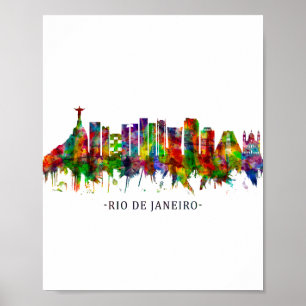 Rio de Janeiro Brazil Skyline Poster