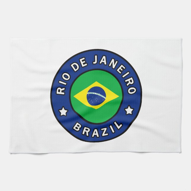 Rio de Janeiro Brazil Tea Towel (Horizontal)