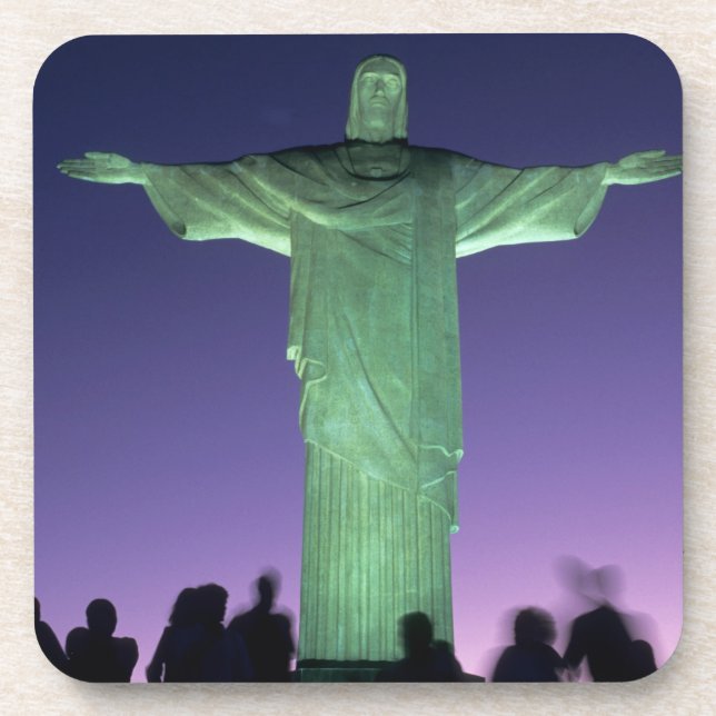 Rio de Janeiro, Brazil. the Christ Statue on Coaster (Front)
