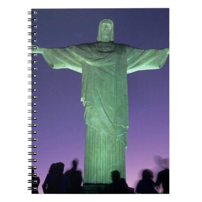 Rio de Janeiro, Brazil. the Christ Statue on Notebook (Front)