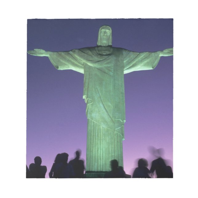 Rio de Janeiro, Brazil. the Christ Statue on Notepad (Front)