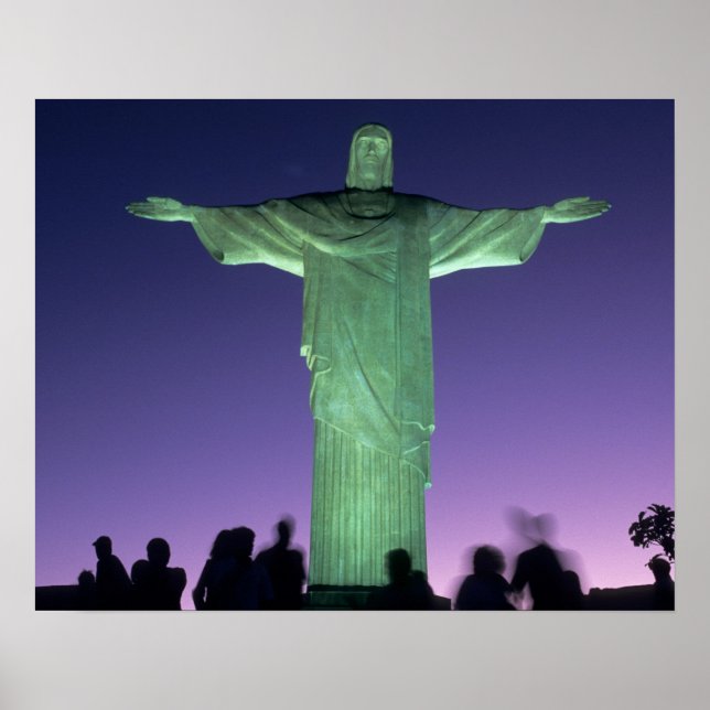 Rio de Janeiro, Brazil. the Christ Statue on Poster (Front)