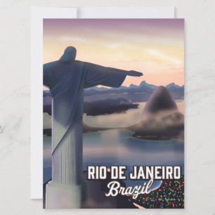 Rio De Janeiro Brazil trave poster.