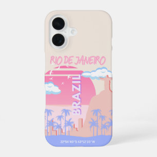 Rio de Janeiro Brazil Travel Art iPhone 16 Case
