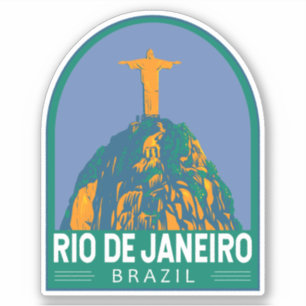 Rio De Janeiro Brazil Travel Art Vintage
