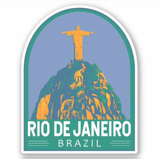 Rio De Janeiro Brazil Travel Art Vintage (Front)