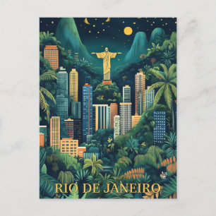 Rio de Janeiro Brazil Travel Postcard