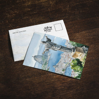 Rio de Janeiro Brazil Watercolor Invitation