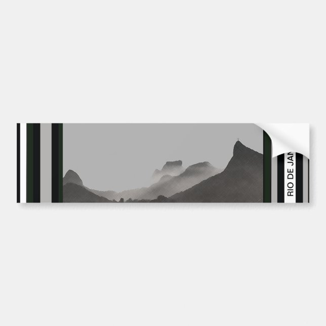 rio de janeiro bumper sticker (Front)