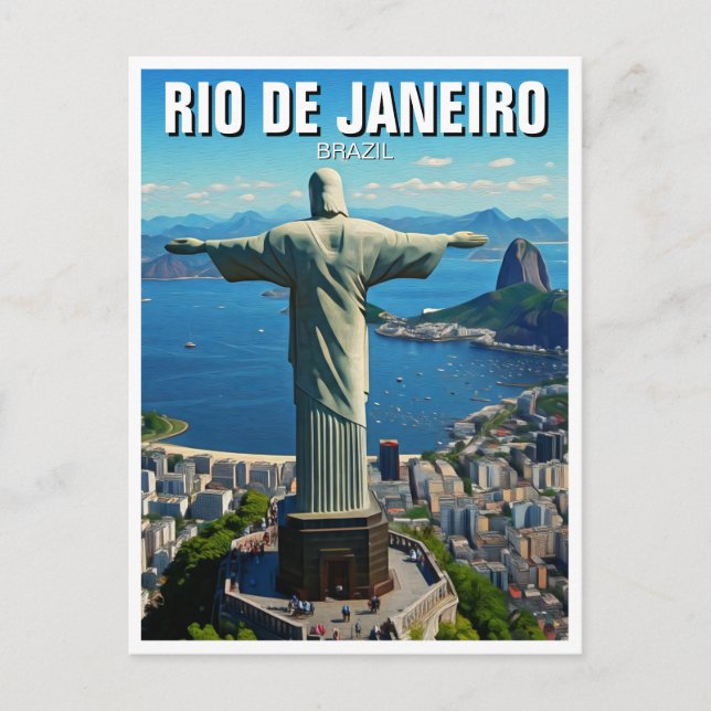 Rio de Janeiro Christ the Redeemer Postcard (Front)