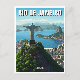 Rio de Janeiro Christ the Redeemer Postcard
