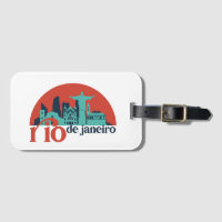 Rio De Janeiro City Skyline Vintage Cityscape