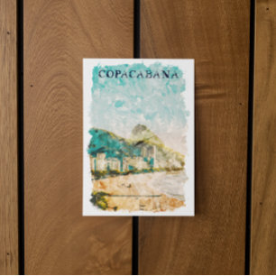 Rio de Janeiro Copacabana Beach Postcard