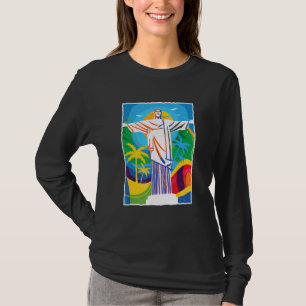 Rio de Janeiro Cristo Redentor a Statue of Christ  T-Shirt