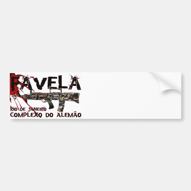 Rio de Janeiro Favela (Slum/Shanty Town) Bumper Sticker (Front)