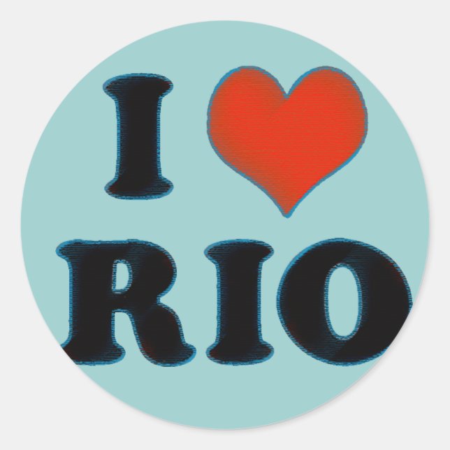 rio de janeiro - I love Rio Classic Round Sticker (Front)