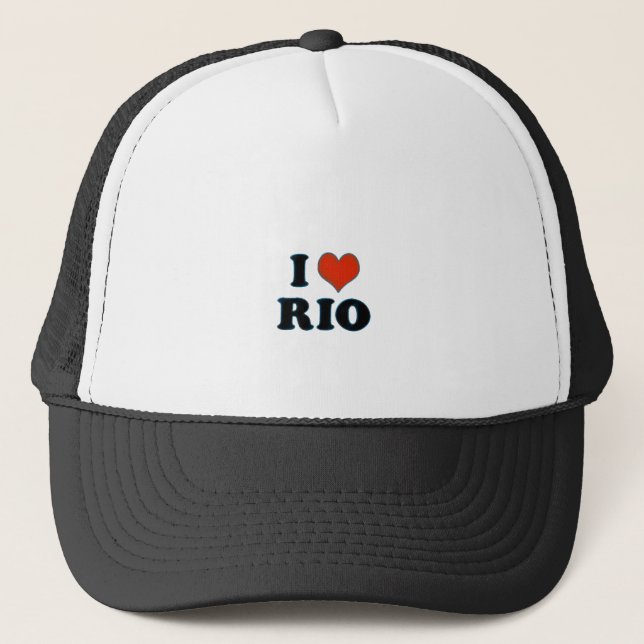 rio de janeiro - I love Rio Trucker Hat (Front)