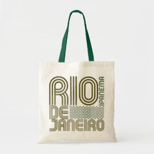 Rio de Janeiro Ipanema typography style Tote Bag