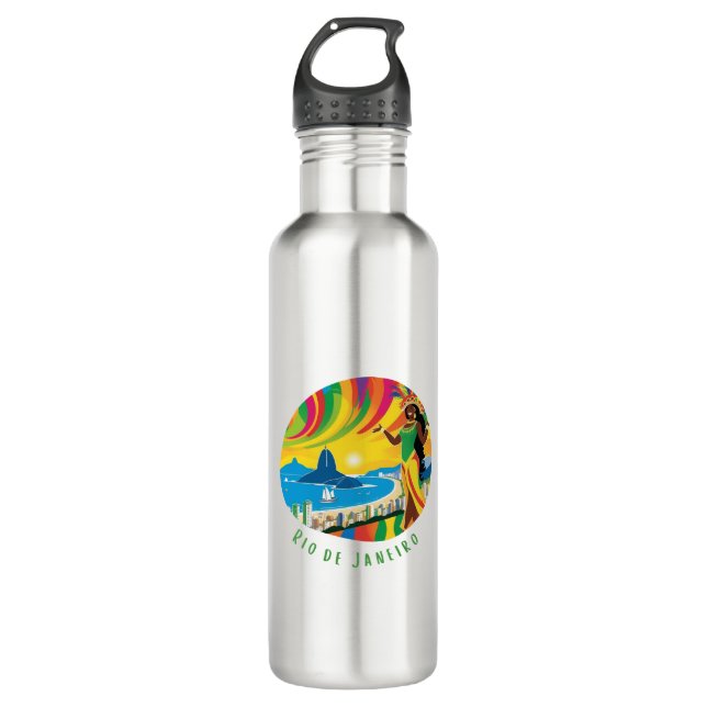 Rio de Janeiro Life in the City 710 Ml Water Bottle (Front)