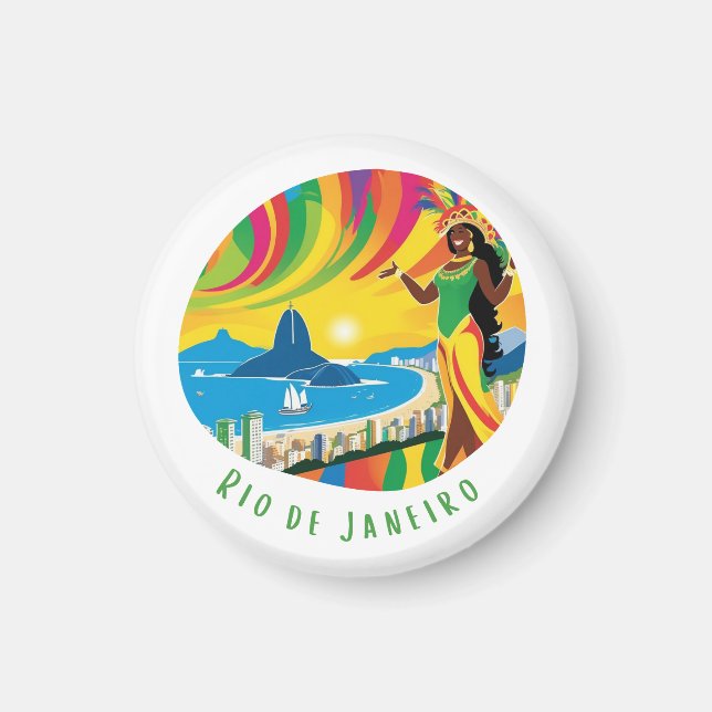 Rio de Janeiro Life in the City Magnet (Front)