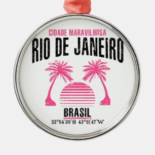 Rio de Janeiro Metal Tree Decoration