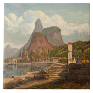 Rio de Janeiro, Mont Corcovado and Botafago Bay Tile