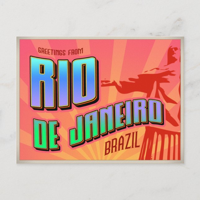 RIO de JANEIRO Postcard (Front)