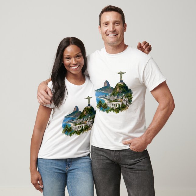 Rio de Janeiro Postcard T-Shirt (Unisex)