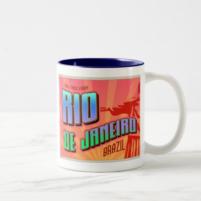 RIO de JANEIRO Two-Tone Coffee Mug (Right)