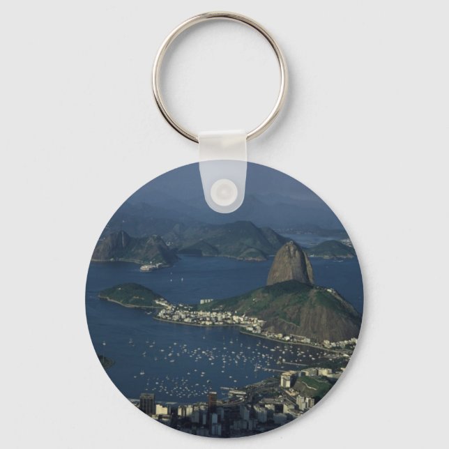 Rio de Janeiro View Key Ring (Front)