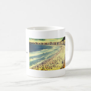 Rio de Janeiro, Vintage Copacabana Beach, Brazil Coffee Mug