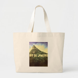 Rio de Janeiro Vintage Hollywood Large Tote Bag