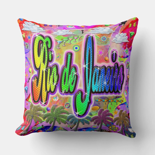 Rio de Janeiro Vista Express Pillow (Front)