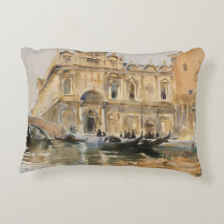 Rio dei Mendicanti, Venice by John Singer Sargent Decorative Cushion